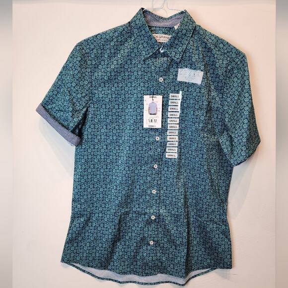 Nick Graham Everywhere New Print Sport Shirt Un Tuck Performance Mens Size S NWT - Picture 7 of 8